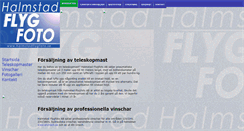 Desktop Screenshot of halmstadflygfoto.se